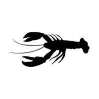 gros poisson silhouette dans ligne art style. poisson par main dessin. poisson tatouage sur blanc Contexte. noir et blanc poisson sur blanc Contexte. Marin animal illustration. Marin la vie animal vecteur