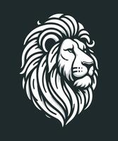 logo tête de lion vecteur