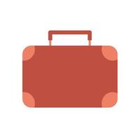 valise de voyage de couleur rouge vecteur