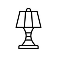 lampe ligne icône conception vecteur