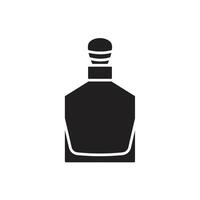 parfum bouteille icône logo vecteur