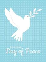 international journée de paix. vecteur