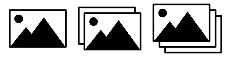 image Cadre icône symbole ensemble vecteur