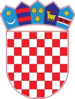 armoiries de la croatie vecteur