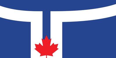 drapeau de Toronto, Canada vecteur