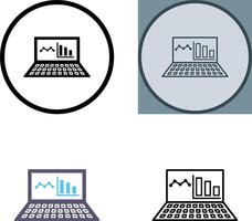 unique en ligne Statistiques icône conception vecteur