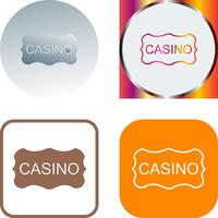 casino signe icône conception vecteur