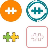 unique puzzle pièce icône conception vecteur