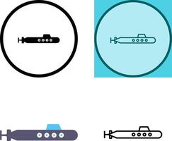 conception d'icône de sous-marin vecteur