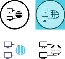 l'Internet connectivité icône vecteur