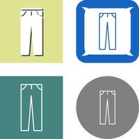 conception d'icône de pantalon vecteur