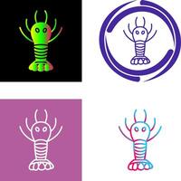 conception d'icône de homard vecteur
