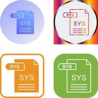 sys icône conception vecteur