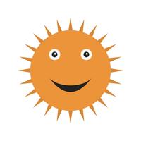 Soleil souriant Vector Icon