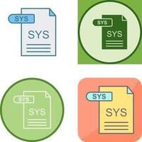 sys icône conception vecteur