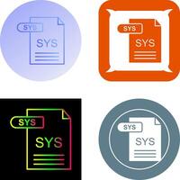 sys icône conception vecteur