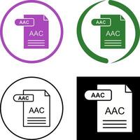 aac icône conception vecteur