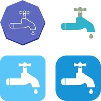 conception d'icône de robinet d'eau vecteur