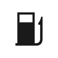 icône de la station de ravitaillement. symbole de machine de remplissage d'essence pour le vecteur de plan de localisation
