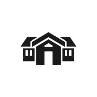 icône de construction de maison. symbole de la maison pour le vecteur de plan de localisation