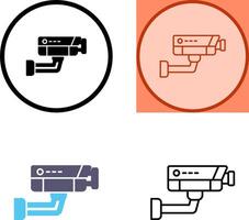 conception d'icône de vidéosurveillance vecteur