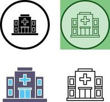 conception d'icône d'hôpital vecteur