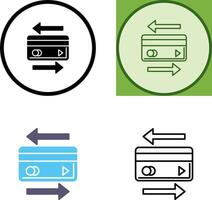 transaction icône conception vecteur