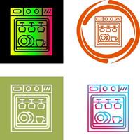 Lave-vaisselle icône conception vecteur