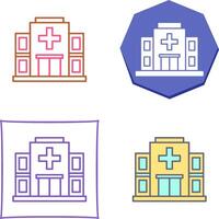 conception d'icône d'hôpital vecteur