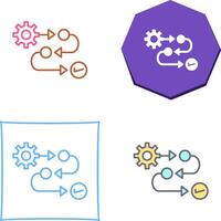 conception d'icône de processus vecteur