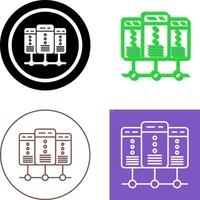 conception d'icône de serveur vecteur