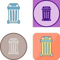 conception d'icône d'ordures vecteur