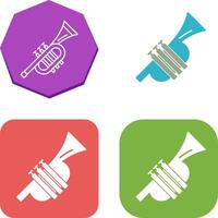 conception d'icône de trompette vecteur