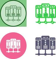 conception d'icône de serveur vecteur