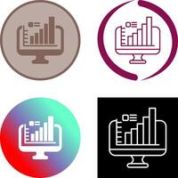 conception d'icône de moniteur vecteur