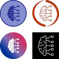 conception d'icône de cerveau vecteur