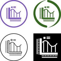 conception d'icône graphique à barres vecteur