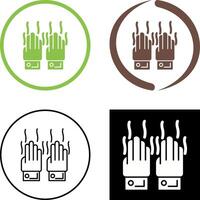 malodorant mains icône conception vecteur