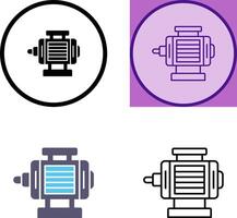 électrique moteur icône conception vecteur