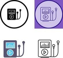 conception d'icône de lecteur de musique vecteur