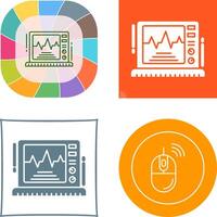 ekg moniteur icône conception vecteur