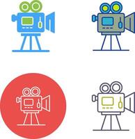 conception d'icône de caméra de cinéma vecteur