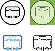 électrique circuit icône conception vecteur