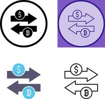 conception d'icône de change d'argent vecteur