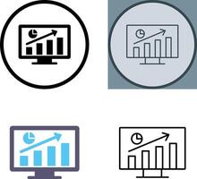 conception d'icône de statistiques vecteur