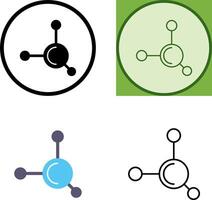 conception d'icône de molécule vecteur