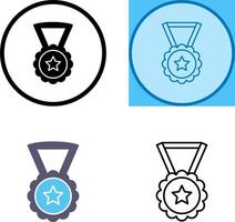 conception d'icône de médaille vecteur