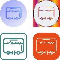 électrique circuit icône conception vecteur