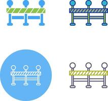 barrage routier icône conception vecteur