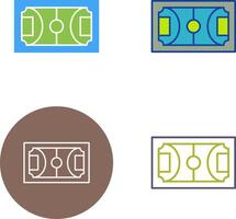 conception d'icône de terrain de football vecteur